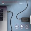 AXAGON BUCM32-CM05AB Kabel USB-C - USB-C 3.2 Gen 2 0.5m, PD 100W, 5A, 4K HD, ALU, oplot, czarny