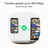Green Cell Kabel USB-C-USB-C PowerFlex 100W silikonowy 1.2m zielony