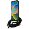 Guess 4G Big Logo Cord Strap Crossbody - Etui do iPhone 16 (czarny)