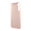 Guess Silicone Script Metal Logo - Etui Samsung Galaxy S23 (różowy)
