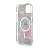 Guess Flower MagSafe - Etui iPhone 14 Plus (Zielony)