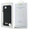 Guess Silicone Script Metal Logo MagSafe - Etui do iPhone 16e (czarny)