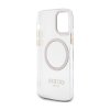 Guess Metal Outline MagSafe - Etui iPhone 12 / iPhone 12 Pro (przezroczysty / złoty)