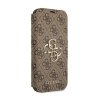 Guess Booktype 4G Big Metal Logo - Etui iPhone 13 Pro Max (brązowy)