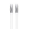 WEKOME WDC-188 Wingle Series - Kabel połączeniowy USB-C do USB-C 100W Fast Charging 1 m (Biały)