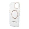 Guess Metal Outline Magsafe - Etui iPhone 14 Plus (przezroczysty / złoty)