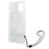 Guess Flower Cord - Etui ze smyczką iPhone 13 (Green)