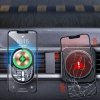WEKOME WP-U202 Vanguard Series - Magnetyczny uchwyt samochodowy z ładowaniem bezprzewodowym 15W MagSafe (Czarny)