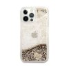 Guess Liquid Glitter Charms - Etui iPhone 14 Pro (złoty)