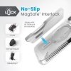 Speck Presidio Perfect-Clear Grip ClickLock & MagSafe - Etui iPhone 15 Pro (Clear / Chrome Finish / Serene Silver)