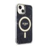 Guess Marble MagSafe - Etui iPhone 14 Plus (Czarny)