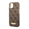 Guess 4G Logo Plate MagSafe - Etui iPhone 14 Plus (brązowy)