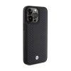 BMW Leather Diamond Pattern - Etui iPhone 15 Pro (czarny)