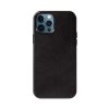 Crong Essential Cover Magnetic - Etui ze skóry iPhone 12 Pro Max MagSafe (czarny)