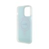 Guess IML Iridescent MagSafe - Etui iPhone 15 Pro (turkusowy)