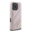 Karl Lagerfeld Quilted Signature - Etui iPhone 16 Pro Max (różowy)