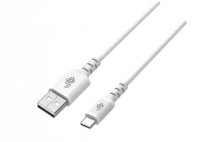 TB Kabel USB-USB C 1m silikonowy biały Quick Charge 