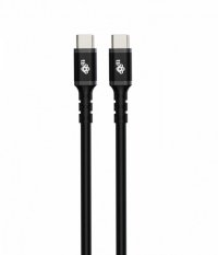 TB Kabel USB C - USB C 1m. silikonowy czarny 