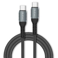 Qoltec Kabel USB 2.0 typ C | USB 2.0 typ C 100W | QC 3.0 | PD | 1m | Czarny 