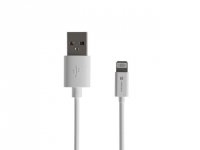 Natec Kabel Lightning (M)->USB-A(M) 1m MFI Prati Biały 