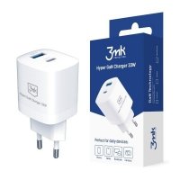 3MK Ładowarka sieciowa 33W 1xUSB-C + 1xUSB-A GaN PD 