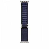 Apple Opaska Alpine w kolorze granatu do koperty 49 mm - rozmiar S - elementy z tytanu w kolorze naturalnym 