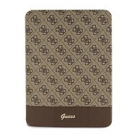 Guess 4G Stripe Allover - Etui iPad 10.9 (2022) (Brązowy) 