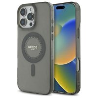 Guess IML Rhinestones MagSafe - Etui iPhone 16 Pro Max (czarny) 