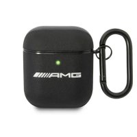 AMG Leather Big Logo - Etui AirPods (czarny) 