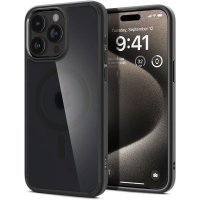 Spigen Ultra Hybrid Mag MagSafe - Etui do iPhone 15 Pro (Frost Black) 