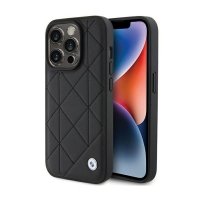 BMW Leather Quilted - Etui iPhone 15 Pro Max (czarny) 
