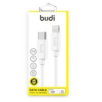 Budi - Kabel USB-C - Lightning z technologią PD, certyfikat MFi, 1 m (Biały) 