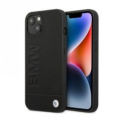 BMW Leather Hot Stamp – Etui iPhone 14 Plus (Czarny)