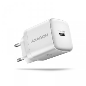 AXAGON ACU-PD30W Ładowarka sieciowa PD 30W, 1x port USB-C, PD3.0/QC3.0/AFC/FCP/Apple Biała