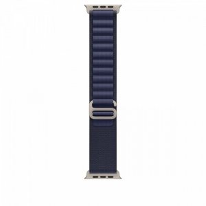 Apple Opaska Alpine w kolorze granatu do koperty 49 mm - rozmiar S - elementy z tytanu w kolorze naturalnym