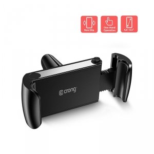 Crong Universal Smart Car Holder – Uniwersalny uchwyt samochodowy do telefonu 4-6,5” (czarny)