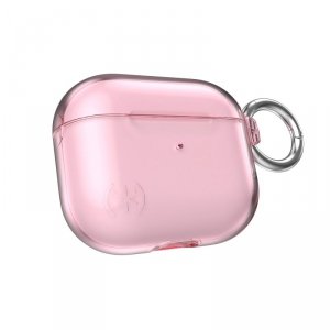 Speck Presidio Clear - Etui Apple AirPods 3 z ochroną antybakteryjną Microban (Icy Pink)