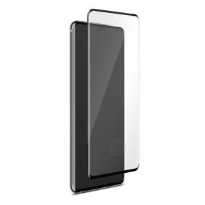 PURO Premium Full Edge Tempered Glass Case Friendly - Szkło ochronne hartowane na ekran Samsung Galaxy S20 (czarna ramka)