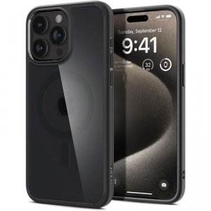 Spigen Ultra Hybrid Mag MagSafe - Etui do iPhone 15 Pro (Frost Black)