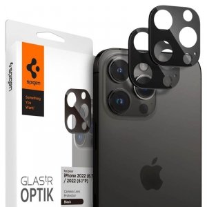 Spigen Optik.TR Camera Lens Protector 2-Pack - Szkło ochronne na obiektyw do iPhone 16 Pro / 16 Pro Max / 15 Pro / 15 Pro Max / 