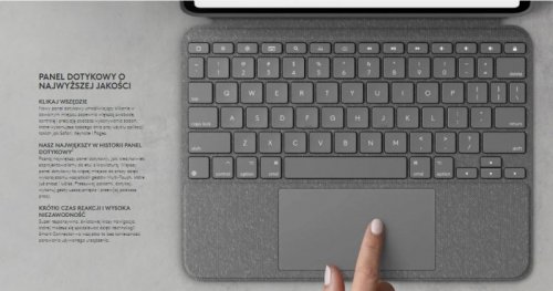 Logitech Combo Touch US iPad Pro 12,9&#039;&#039; 5th Gen Grey