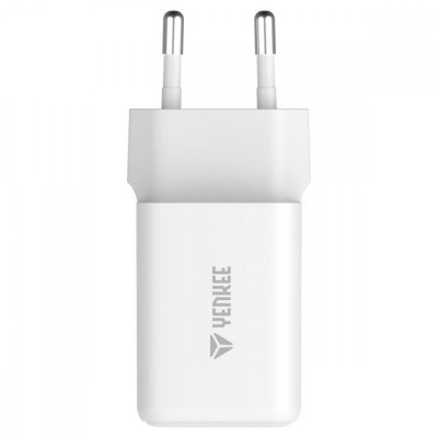 YENKEE Ładowarka sieciowa USB C 45W 3A Power delivery 3.0 QC3.0 Biała