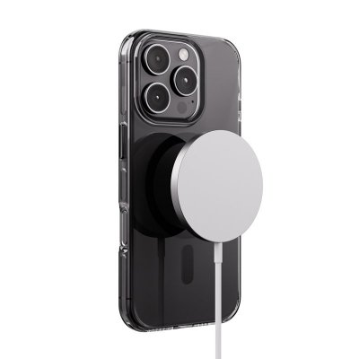 Crong Clear MAG Pro - Etui iPhone 16 Pro MagSafe (czarny)