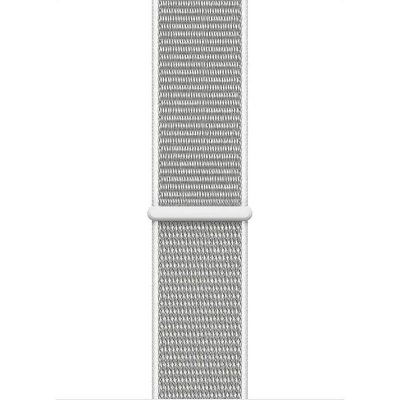 Crong Nylon - Pasek sportowy do Apple Watch 44/45/46/49 mm (Silver Grey)