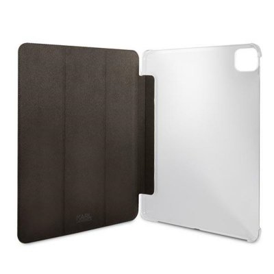Karl Lagerfeld Saffiano Karl & Choupette Heads – Etui iPad Pro 12.9&quot; 2021 (czarny)