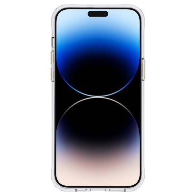 Rifle Paper Clear - Etui iPhone 14 Pro Max zdobione złotem (Rose Garden)