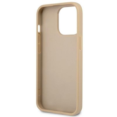 Guess Saffiano Triangle Logo Case – Etui iPhone 13 Pro (beżowy)