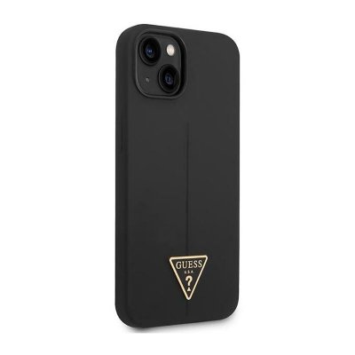 Guess Silicone Triangle Logo - Etui iPhone 14 Plus (czarny)