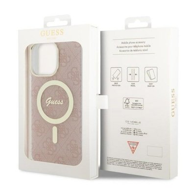 Guess 4G MagSafe - Etui iPhone 14 Pro Max (Różowy)