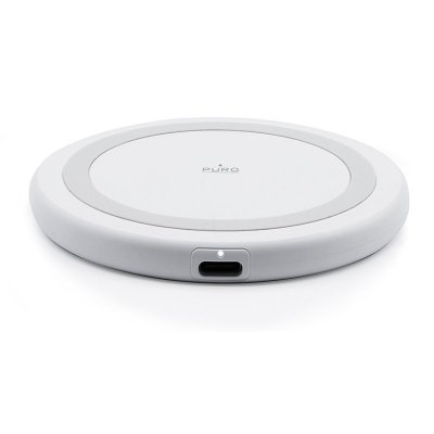 PURO Wireless Charging Station QI - Bezprzewodowa ładowarka indukcyjna Qi (biały)